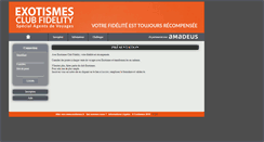 Desktop Screenshot of exotismesclubfidelity.com